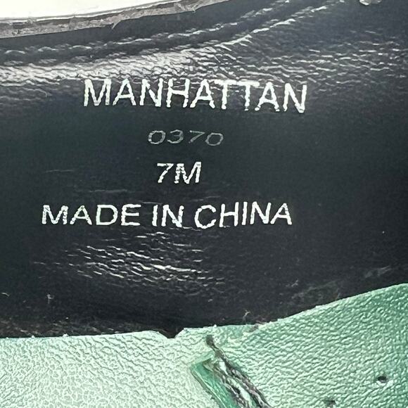 Jean Yves Manhattan Black Upper Tuxedo Toe Oxford Mens 7M Dress Shoes* - Picture 8 of 10